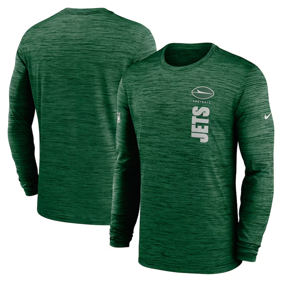 Men New York Jets green 2024 Nike NFL long sleeve t shirts